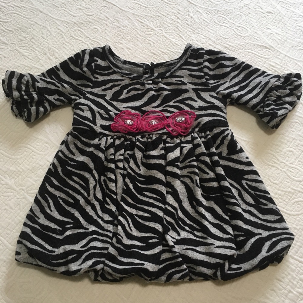 12m (3/$20) Soft Animal Print Knit Dress by Newberry